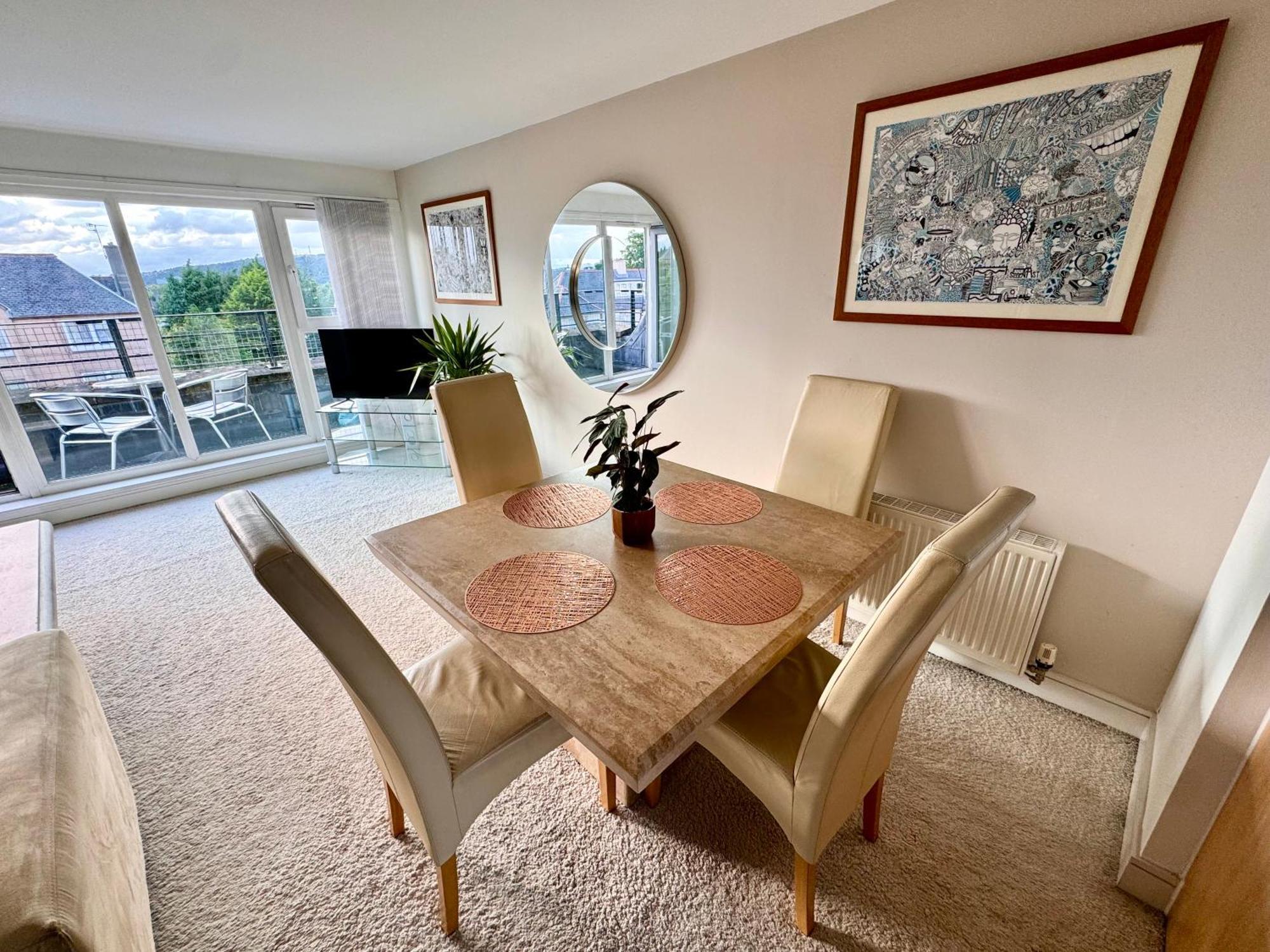 Appins Penthouse Edinburgh Luxury Apartment - Fast Wifi & Free Parking Dış mekan fotoğraf